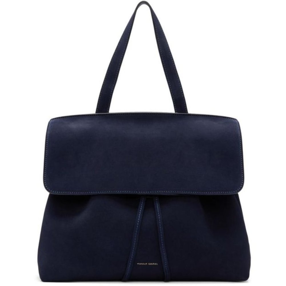 Mansur Gavriel Soft Lady Baby (Navy Suede)